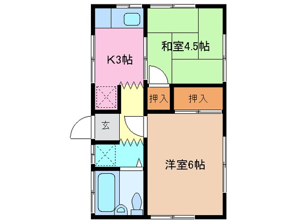 高茶屋駅 徒歩17分 1階の物件間取画像